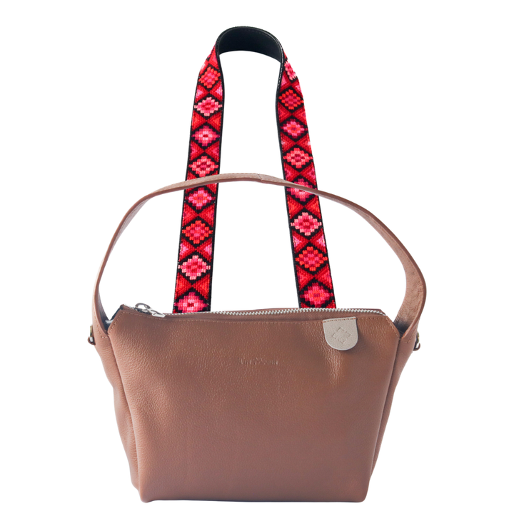 Maina Shoulder Leather Bag & Mai Woven Strap