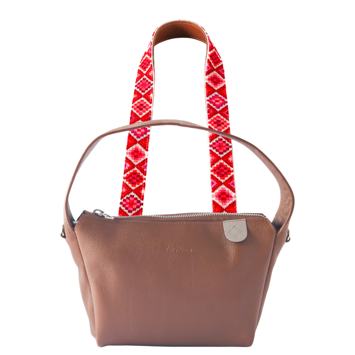 Maina Shoulder Leather Bag & Mai Woven Strap