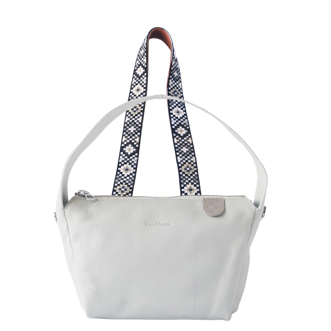 Maina Shoulder Leather Bag & Mai Woven Strap