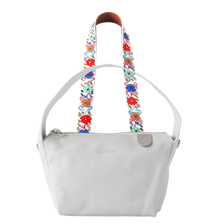 Maina Shoulder Leather Bag & Mai Woven Strap