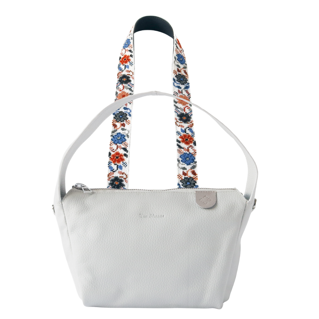 Maina Shoulder Leather Bag & Mai Woven Strap