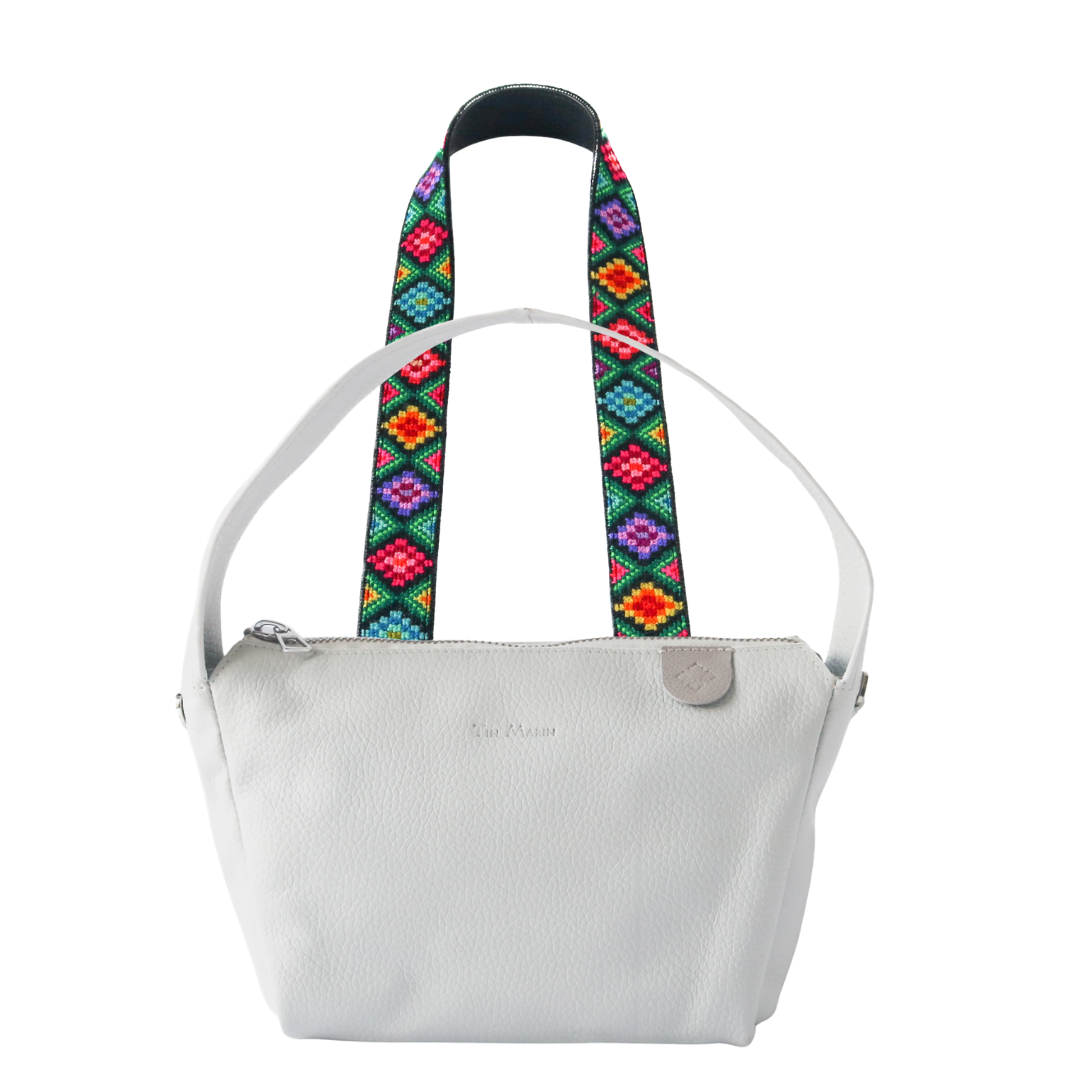 Maina Shoulder Leather Bag & Mai Woven Strap