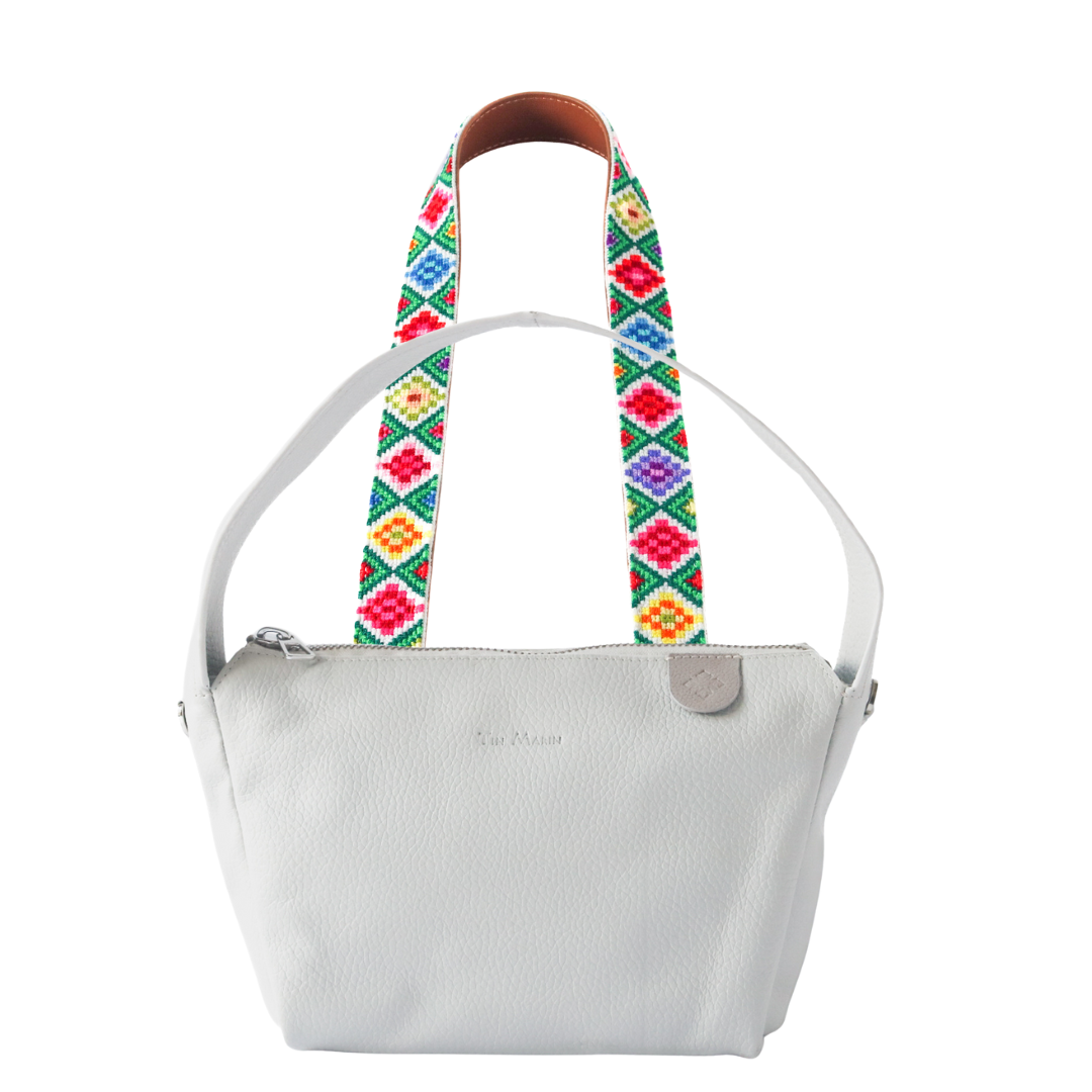 Maina Shoulder Leather Bag & Mai Woven Strap