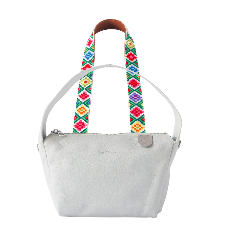 Maina Shoulder Leather Bag & Mai Woven Strap
