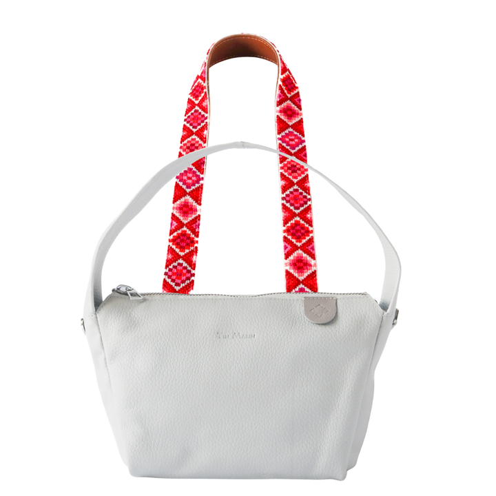 Maina Shoulder Leather Bag & Mai Woven Strap