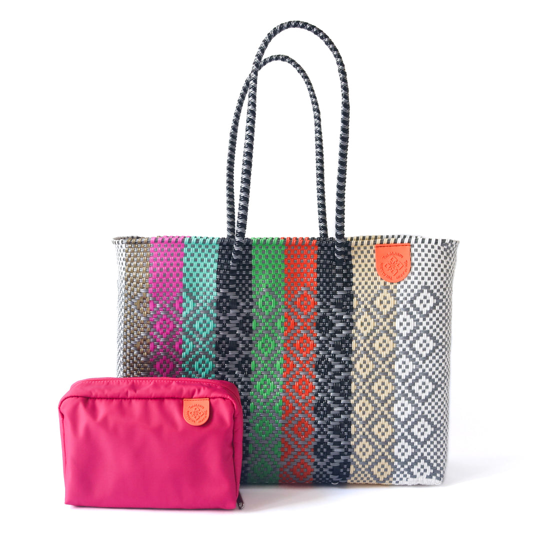 Maya Woven Super Tote Beach Bag Tin Marin Artisan Bags – Tin