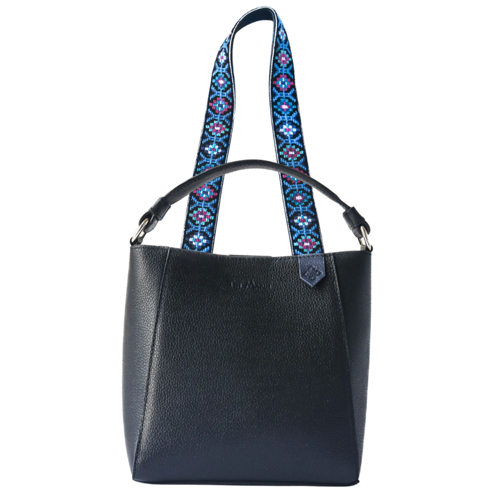 Yaya Leather Bucket Bag & Mai Woven Strap