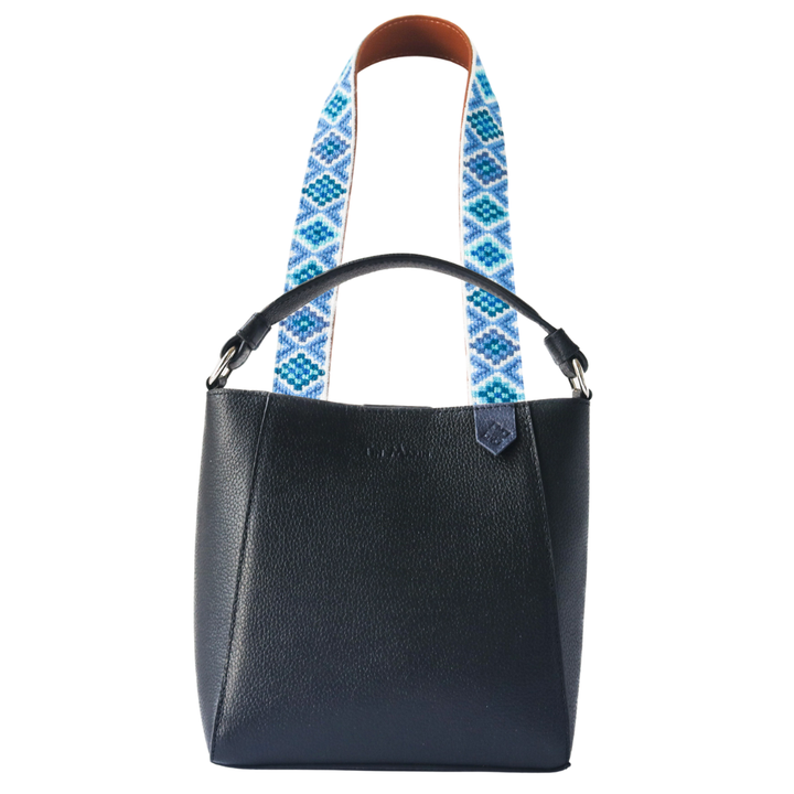 Yaya Leather Bucket Bag & Mai Woven Strap