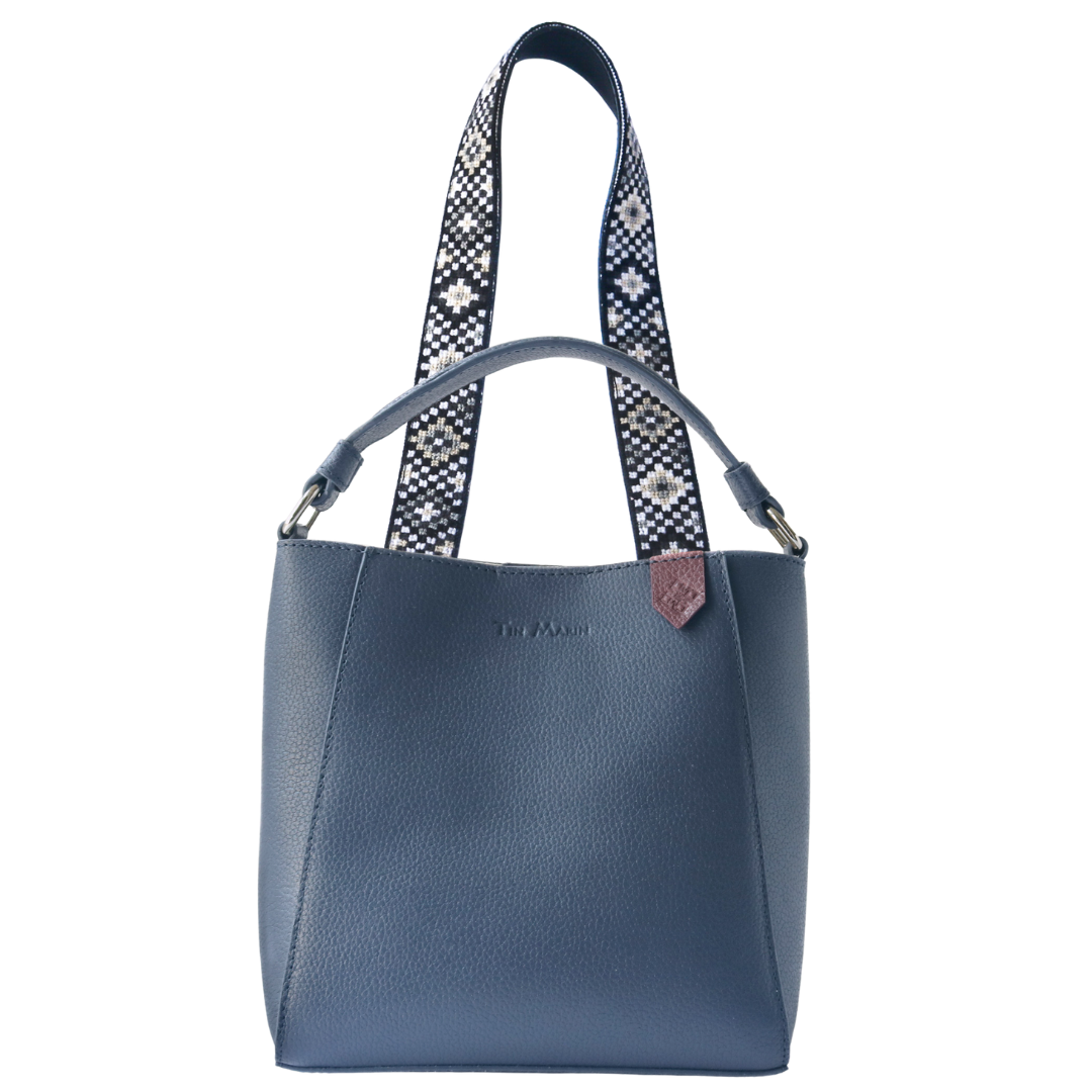 Yaya Leather Bucket Bag & Mai Woven Strap