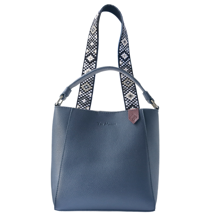 Yaya Leather Bucket Bag & Mai Woven Strap