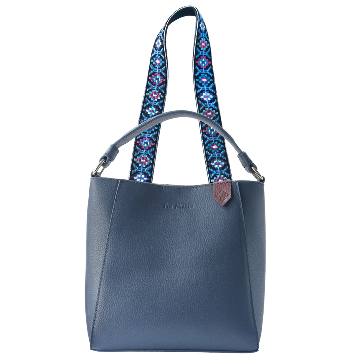 Yaya Leather Bucket Bag & Mai Woven Strap