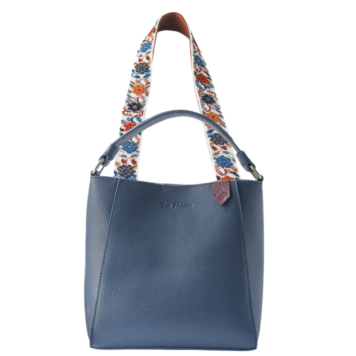 Yaya Leather Bucket Bag & Mai Woven Strap