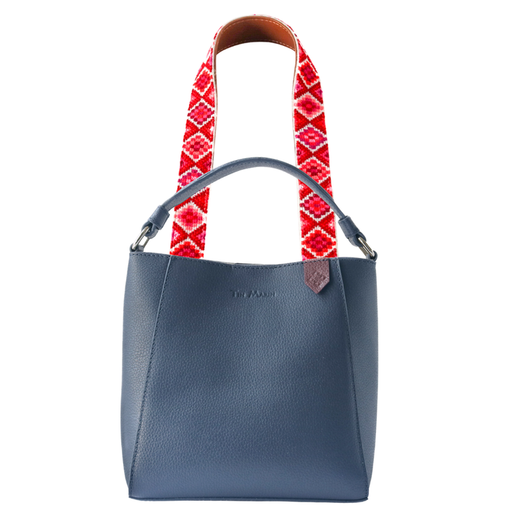 Yaya Leather Bucket Bag & Mai Woven Strap