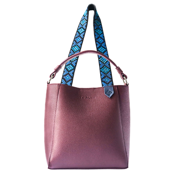 Yaya Leather Bucket Bag & Mai Woven Strap