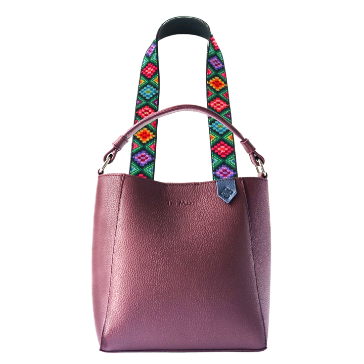 Yaya Leather Bucket Bag & Mai Woven Strap