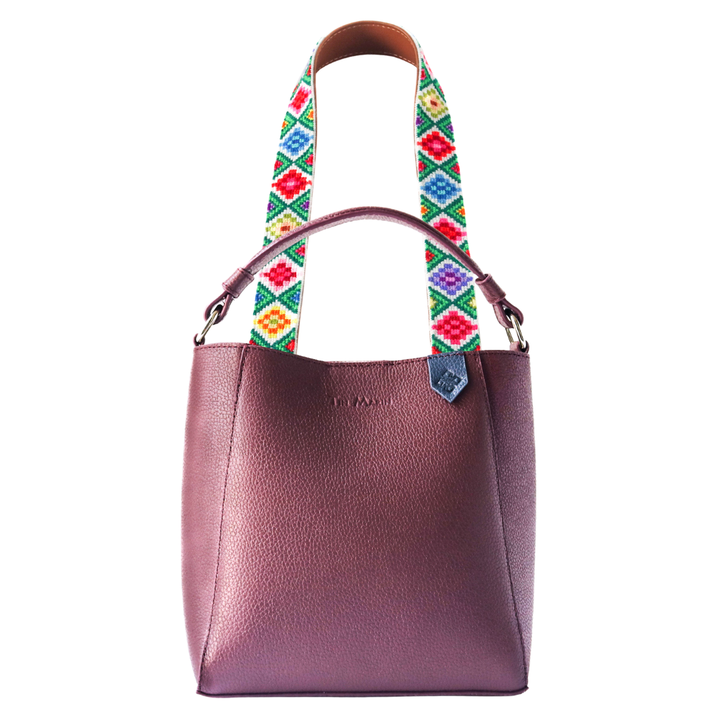 Yaya Leather Bucket Bag & Mai Woven Strap