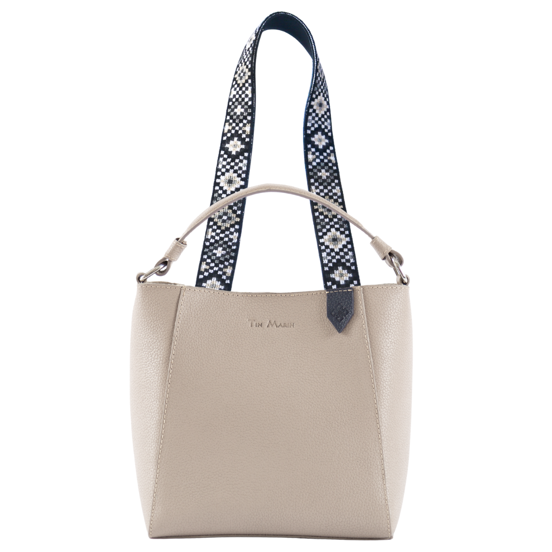 Yaya Leather Bucket Bag & Mai Woven Strap