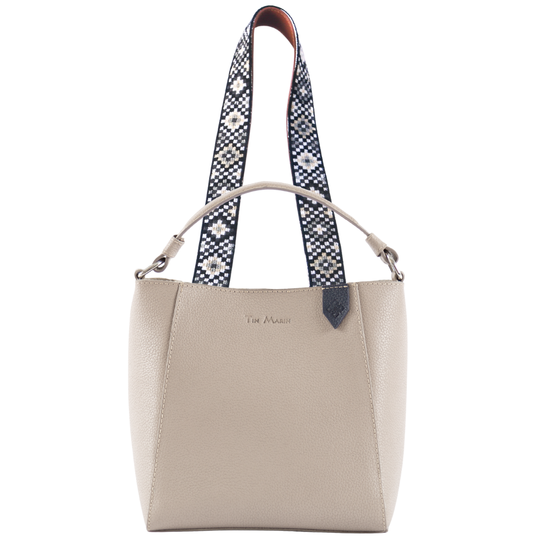 Yaya Leather Bucket Bag & Mai Woven Strap