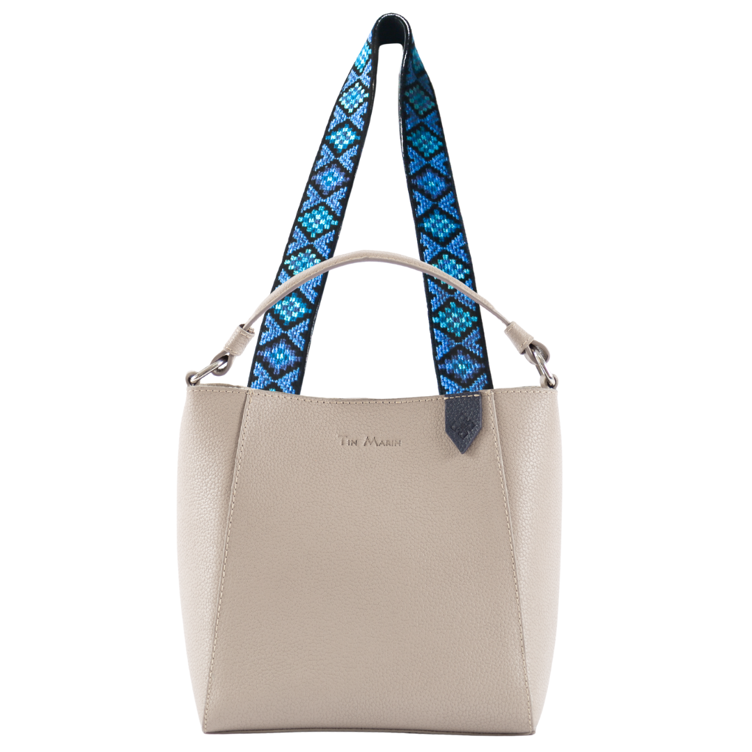 Yaya Leather Bucket Bag & Mai Woven Strap