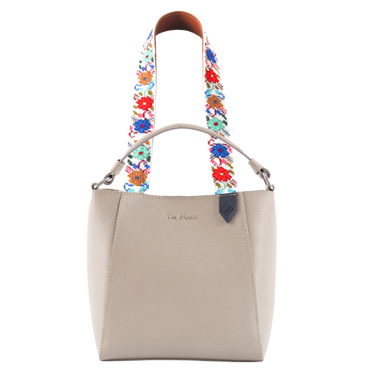 Yaya Leather Bucket Bag & Mai Woven Strap