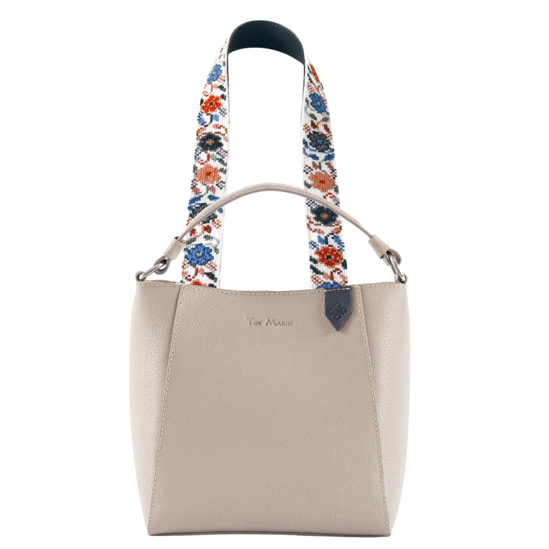 Yaya Leather Bucket Bag & Mai Woven Strap