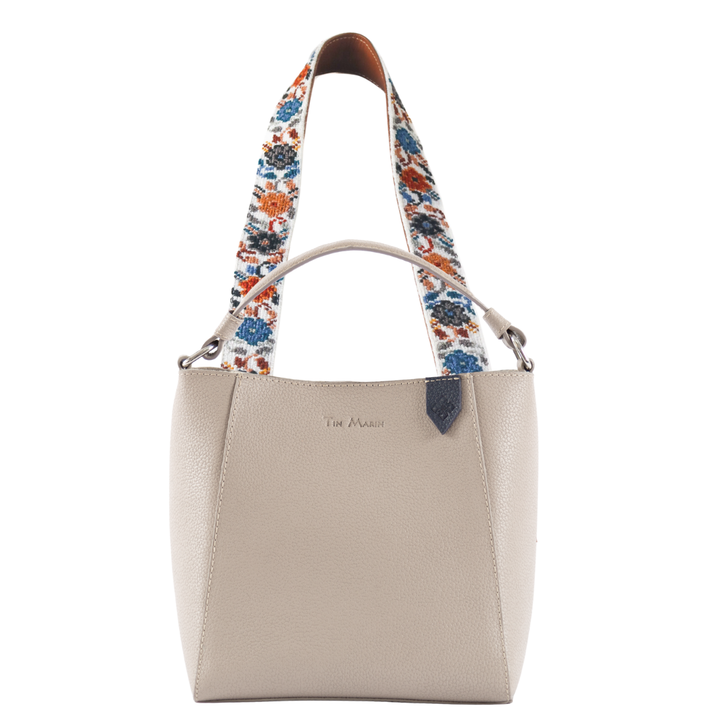 Yaya Leather Bucket Bag & Mai Woven Strap