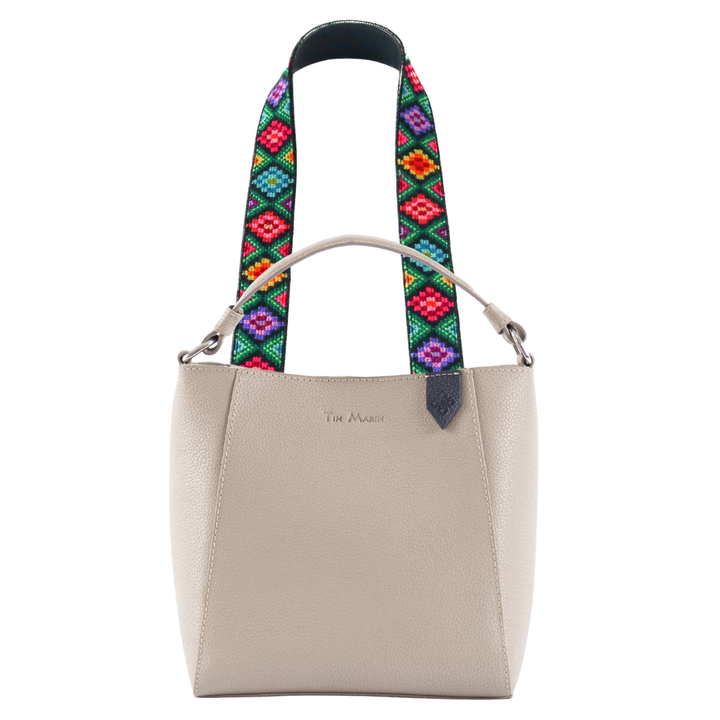 Yaya Leather Bucket Bag & Mai Woven Strap