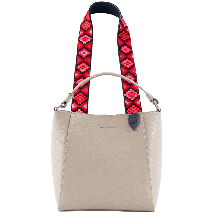 Yaya Leather Bucket Bag & Mai Woven Strap