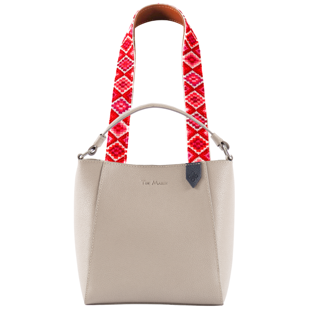 Yaya Leather Bucket Bag & Mai Woven Strap