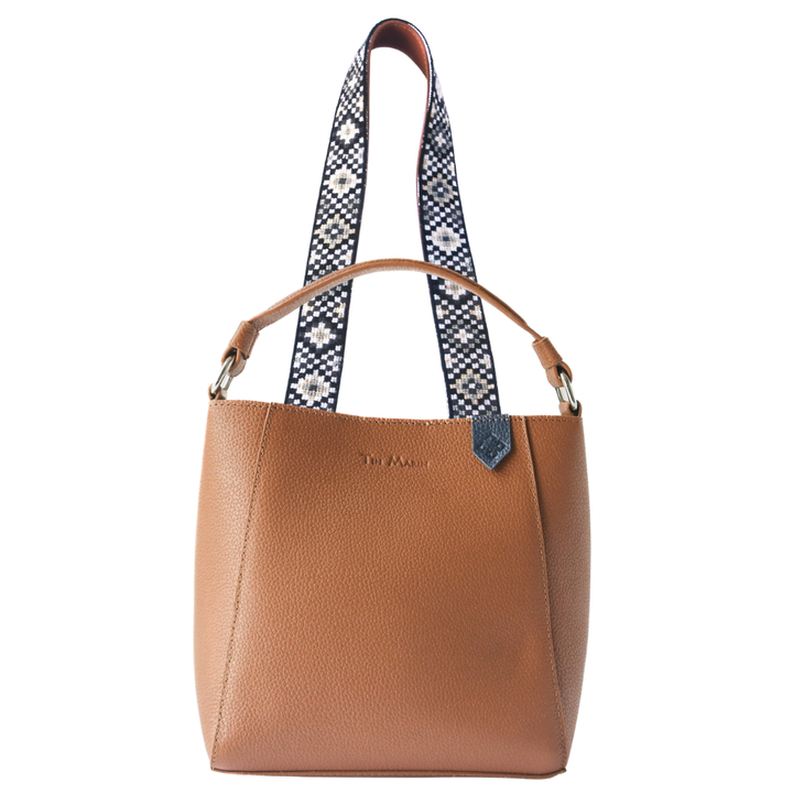 Yaya Leather Bucket Bag & Mai Woven Strap