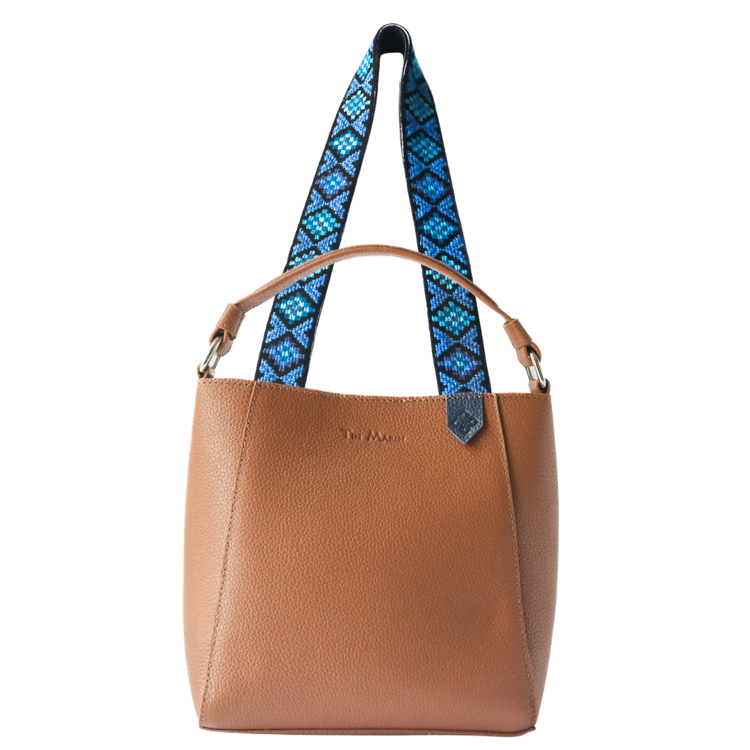 Yaya Leather Bucket Bag & Mai Woven Strap