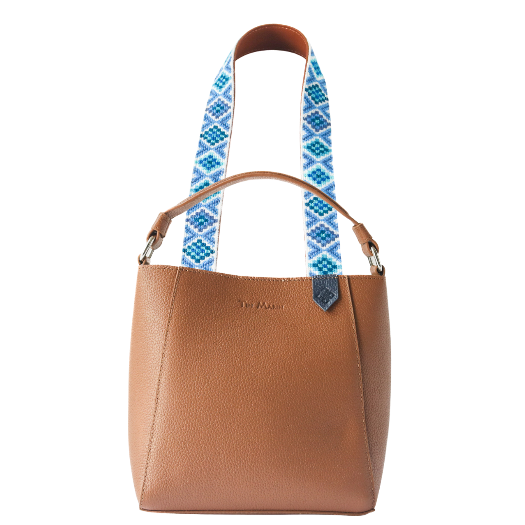 Yaya Leather Bucket Bag & Mai Woven Strap