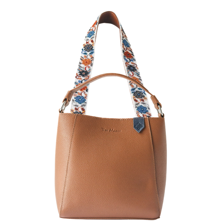 Yaya Leather Bucket Bag & Mai Woven Strap