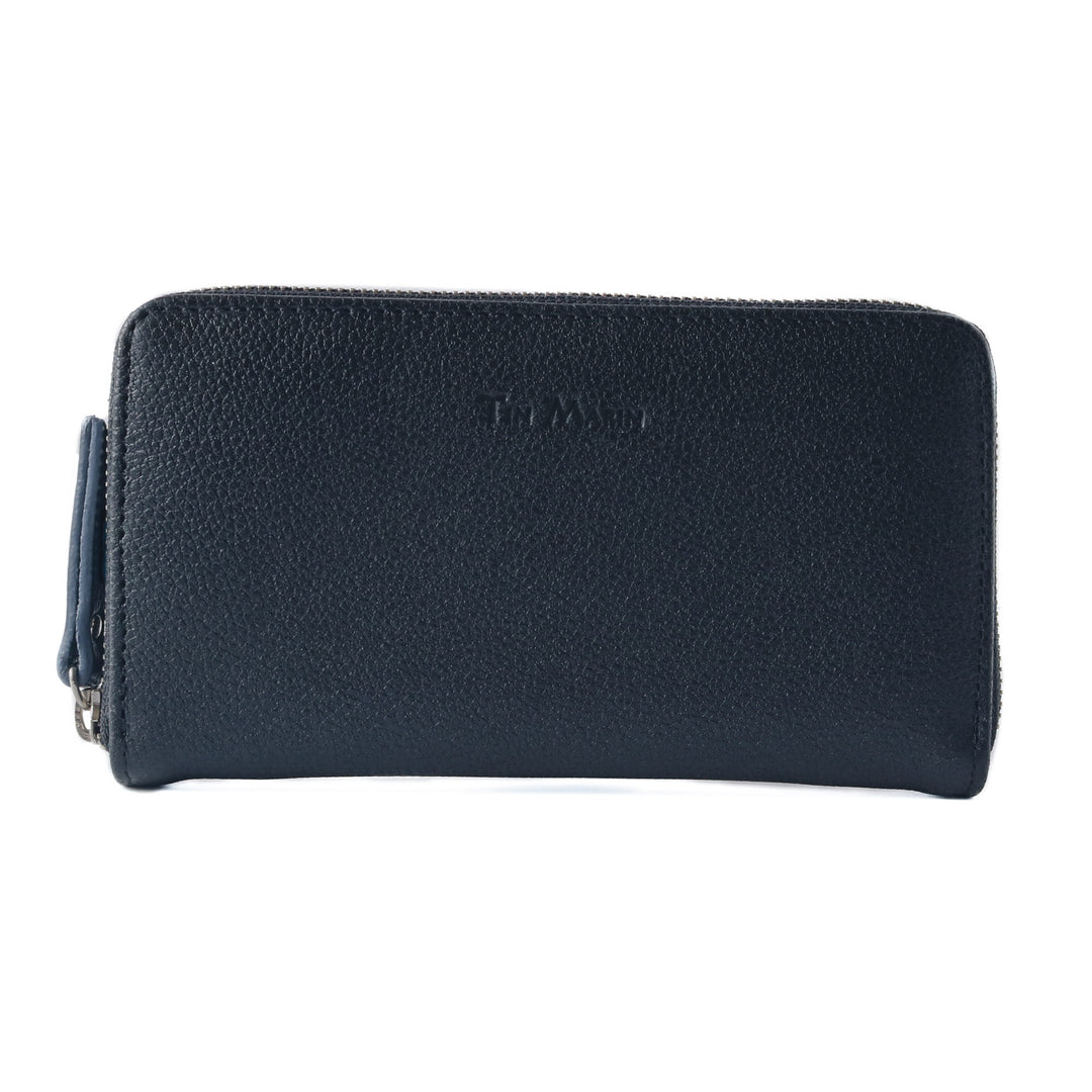 Camila Large Leather Wallet - Black