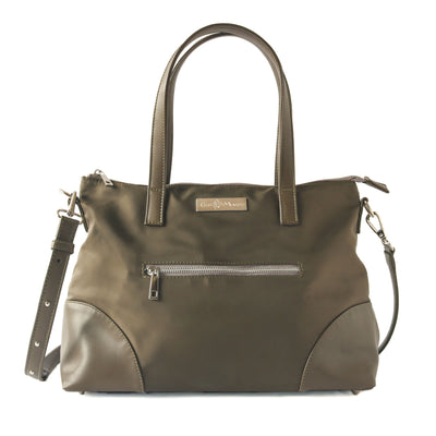 fiona green tote bag, nylon tote bag, green shoulder bag, tote crossbody bag, women handbags 
